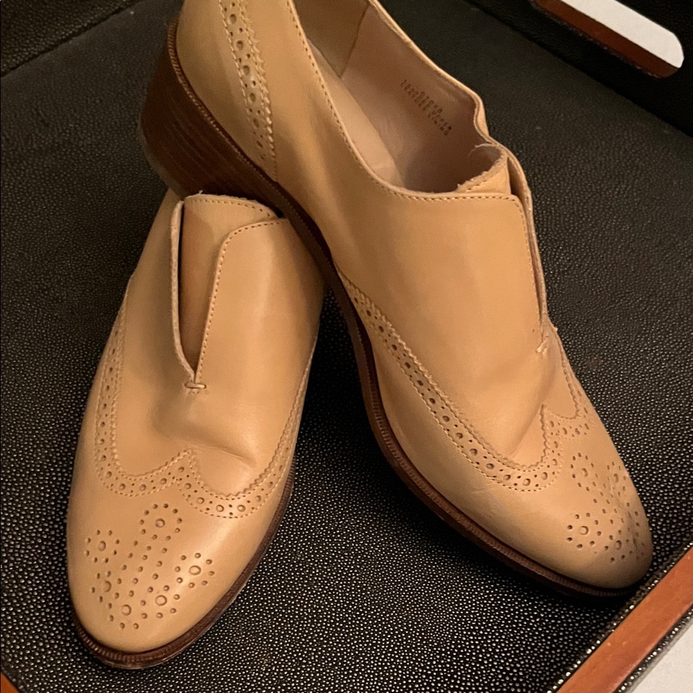 J. Crew Beige Leather Loafers